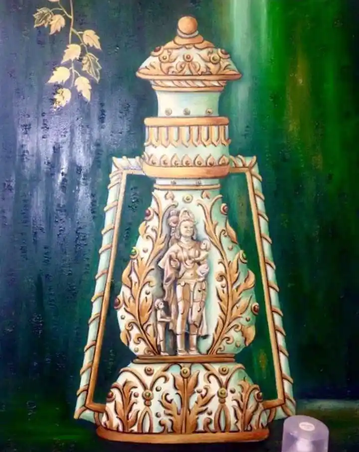 Antique Pot, Oil painting, Impressionism, Home decor, Wall decor, Vintage art, Artwork, Handpainted, Art, Painting, VistaPallett